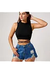 Kadın Siyah Çapraz Bağlamalı Crop Top Büstiyer – Modern Ve Şık Tasarım