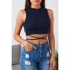 Kadın Lacivert Çapraz Bağlamalı Crop Top Büstiyer – Modern Ve Şık Tasarım Kadın Lacivert Çapraz Bağlamalı Crop Top Büstiyer – Modern Ve Şık Tasarım