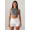 Kadın Gri Çapraz Bağlamalı Crop Top Büstiyer – Modern Ve Şık Tasarım Kadın Gri Çapraz Bağlamalı Crop Top Büstiyer – Modern Ve Şık Tasarım