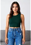 Kadın Yeşil Çapraz Bağlamalı Crop Top Büstiyer – Modern Ve Şık Tasarım