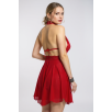 Kadın Kırmızı Çapraz Bağlı Kısa Tül Dantel Gecelik – Modern Ve Şık Tasarım Kadın Kırmızı Çapraz Bağlı Kısa Tül Dantel Gecelik – Modern Ve Şık Tasarım