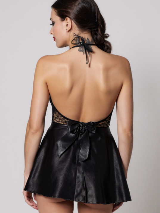 Kadın Siyah Saten Dantelli Dekolteli Gecelik – Modern Ve Şık Tasarım Kadın Siyah Saten Dantelli Dekolteli Gecelik – Modern Ve Şık Tasarım