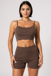 Kadın Kahverengi Şortlu Kaşkorse Gecelik Takım – Modern, Konforlu Ve Günlük Kombinlere Uygun Kadın Kahverengi Şortlu Kaşkorse Gecelik Takım – Modern, Konforlu Ve Günlük Kombinlere Uygun