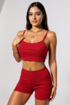 Kadın Kırmızı Şortlu Kaşkorse Gecelik Takım – Modern, Konforlu Ve Günlük Kombinlere Uygun Kadın Kırmızı Şortlu Kaşkorse Gecelik Takım – Modern, Konforlu Ve Günlük Kombinlere Uygun