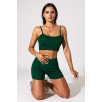 Kadın Yeşil Şortlu Kaşkorse Gecelik Takım – Modern, Konforlu ve Günlük Kombinlere Uygun