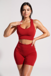 Kadın Kırmızı Yüksek Bel Çapraz Sırt Detaylı Şortlu Gecelik Takım – Modern, Konforlu Ve Günlük Kombinlere Uygun Kadın Kırmızı Yüksek Bel Çapraz Sırt Detaylı Şortlu Gecelik Takım – Modern, Konforlu Ve Günlük Kombinlere Uygun