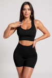 Kadın Siyah Yüksek Bel Çapraz Sırt Detaylı Şortlu Gecelik Takım – Modern, Konforlu Ve Günlük Kombinlere Uygun Kadın Siyah Yüksek Bel Çapraz Sırt Detaylı Şortlu Gecelik Takım – Modern, Konforlu Ve Günlük Kombinlere Uygun
