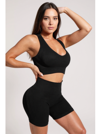 Kadın Siyah Yüksek Bel Çapraz Sırt Detaylı Şortlu Gecelik Takım – Modern, Konforlu Ve Günlük Kombinlere Uygun Kadın Siyah Yüksek Bel Çapraz Sırt Detaylı Şortlu Gecelik Takım – Modern, Konforlu Ve Günlük Kombinlere Uygun