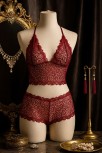 Kadın Bordo Dantel Bralet Şort Takımı – Asil Ve Sofistike İç Giyim Kadın Bordo Dantel Bralet Şort Takımı – Asil Ve Sofistike İç Giyim