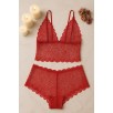 Kadın Kırmızı Dantel Bralet Şort Takımı – Tutkulu Ve Çekici İç Giyim Kadın Kırmızı Dantel Bralet Şort Takımı – Tutkulu Ve Çekici İç Giyim