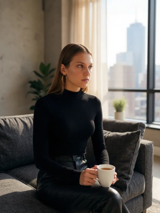 Kadın Siyah Parmak Detaylı Esnek Uzun Kollu Body Kadın Siyah Parmak Detaylı Esnek Uzun Kollu Body