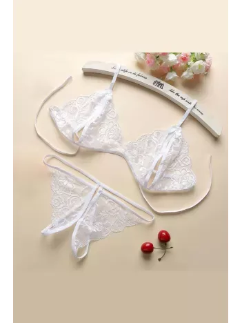 Kadın Beyaz Dantelli Sütyen Külot Takımı – Modern, Konforlu Ve Günlük Kombinlere Uygun Kadın Beyaz Dantelli Sütyen Külot Takımı – Modern, Konforlu Ve Günlük Kombinlere Uygun