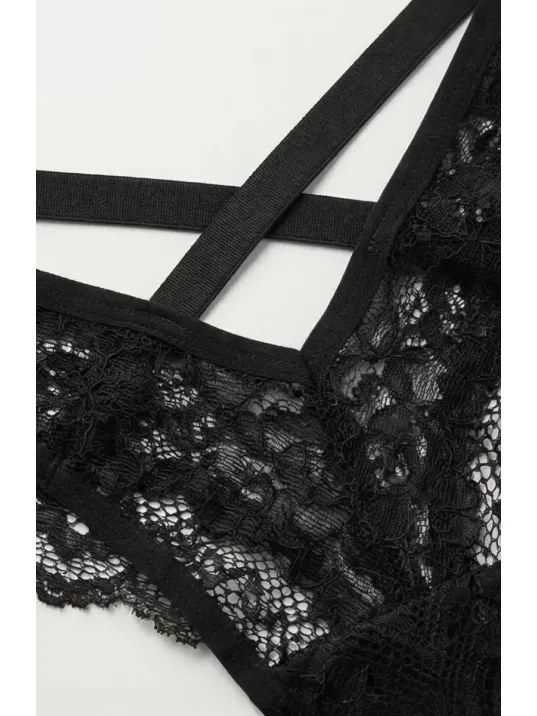 Kadın Siyah Dantel Tanga Külot – Modern Ve Şık Tasarım