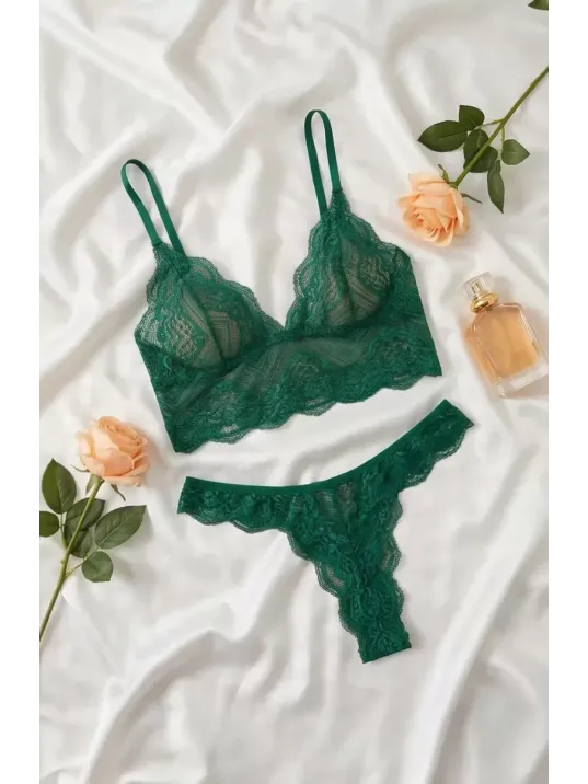 Kadın Yeşil Çapraz Sırt Detaylı Şık Bralet Takım – Modern, Konforlu Ve Günlük Kombinlere Uygun Kadın Yeşil Çapraz Sırt Detaylı Şık Bralet Takım – Modern, Konforlu Ve Günlük Kombinlere Uygun