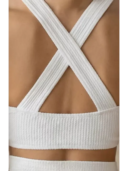 Kadın Beyaz Çapraz Sırt Detaylı Iç Çamaşır Takımı – Modern, Konforlu Ve Günlük Kombinlere Uygun Kadın Beyaz Çapraz Sırt Detaylı Iç Çamaşır Takımı – Modern, Konforlu Ve Günlük Kombinlere Uygun