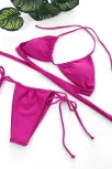 Kadın Fuşya Yandan Bağlamalı Tangalı Üçgen Bikini Mayo Takımı – Modern, Konforlu Ve Günlük Kombinlere Uygun Kadın Fuşya Yandan Bağlamalı Tangalı Üçgen Bikini Mayo Takımı – Modern, Konforlu Ve Günlük Kombinlere Uygun