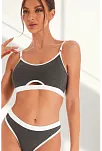 Kadın Gri Antrasit Kaşkorse Ve Beyaz Lastikli Cut-out Tanga Külotlu Takım – Modern, Konforlu Kadın Gri Antrasit Kaşkorse Ve Beyaz Lastikli Cut-out Tanga Külotlu Takım – Modern, Konforlu
