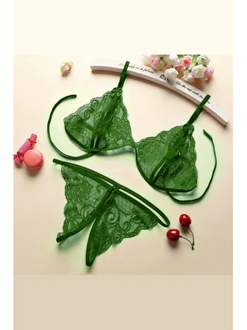 Kadın Yeşil Dantelli Sütyen Külot Takımı – Modern, Konforlu Ve Günlük Kombinlere Uygun Kadın Yeşil Dantelli Sütyen Külot Takımı – Modern, Konforlu Ve Günlük Kombinlere Uygun