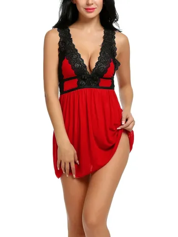 Kadın Kırmızı Dantelli Sırtı Açık Gecelik – Modern Ve Şık Tasarım Kadın Kırmızı Dantelli Sırtı Açık Gecelik – Modern Ve Şık Tasarım