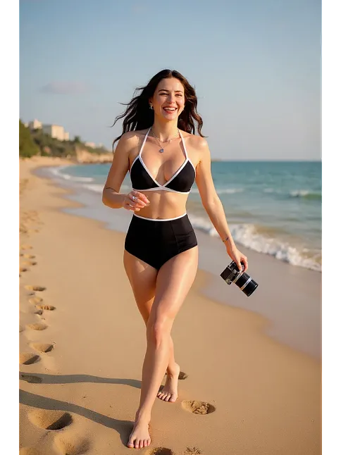 Kadın Siyah Beyaz Kaşkorse Yüksek Bel Bikini Takımı – Modern, Konforlu Ve Günlük Kombinlere Uygun Kadın Siyah Beyaz Kaşkorse Yüksek Bel Bikini Takımı – Modern, Konforlu Ve Günlük Kombinlere Uygun