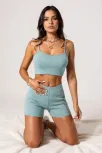 Kadın Açık Mavi Şortlu Kaşkorse Gecelik Takım – Modern, Konforlu Ve Günlük Kombinlere Uygun Kadın Açık Mavi Şortlu Kaşkorse Gecelik Takım – Modern, Konforlu Ve Günlük Kombinlere Uygun