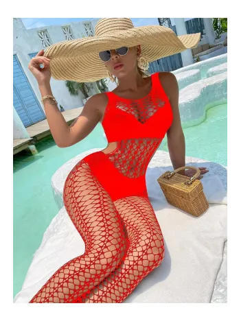 Kadın Seksi Fantazi File Çorabı Utra Esnek Büyük Beden Uygun