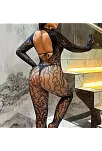 Kadın Seksi Leopar Desenli Transparan File Tulum Uzun Kollu Eldivenli Büyük Beden Vücut Çorabı Kadın Seksi Leopar Desenli Transparan File Tulum Uzun Kollu Eldivenli Büyük Beden Vücut Çorabı
