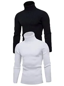 2 Adet Unisex Kaşkorse Boğazlı Full Likralı Fitilli Body Kazak