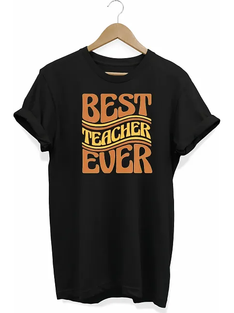 24 Kasım Öğretmenler Baskılı T-shirt - Siyah