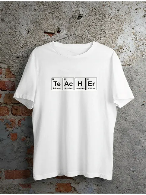 24 Kasım Öğretmenler Günü Baskılı Özel T-shirt - Beyaz