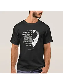 24 Kasım Öğretmenler Günü Baskılı T-shirt - Siyah