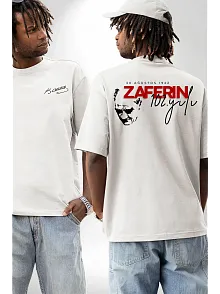 30 Ağustos Baskılı T-shirt - Beyaz