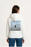 Kadın Oversize Hoodie - Sırt Baskılı "survivor Penguin" Temalı, Felsefi Yazılı Kapüşonlu Sweatshirt - Beyaz Kadın Oversize Hoodie - Sırt Baskılı "survivor Penguin" Temalı, Felsefi Yazılı Kapüşonlu Sweatshirt - Beyaz