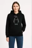 Kadın Nihilist Penguen Özel Tasarım Oversize Kapüşonlu Sweatshirt - Siyah Kadın Nihilist Penguen Özel Tasarım Oversize Kapüşonlu Sweatshirt - Siyah