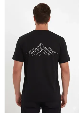 Erkek Nihilist Penguen Özel Tasarım Oversize Bisiklet Yaka Tişört - Siyah Erkek Nihilist Penguen Özel Tasarım Oversize Bisiklet Yaka Tişört - Siyah