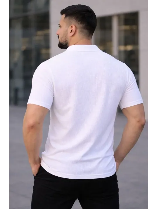 Erkek Waffle Dokuma Açık Yakalı Düğmeli Regular Kalıp 3’lü Gömlek Seti - Siyah, Beyaz, Gri Erkek Waffle Dokuma Açık Yakalı Düğmeli Regular Kalıp 3’lü Gömlek Seti - Siyah, Beyaz, Gri