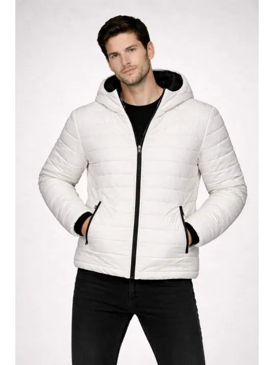 Erkek Şişme Kapüşonlu Fermuarlı Mont Su İtici Kapitone Astarlı Kumaş Cepli Kışlık Rahat Kalıp - Krem Erkek Şişme Kapüşonlu Fermuarlı Mont Su İtici Kapitone Astarlı Kumaş Cepli Kışlık Rahat Kalıp - Krem