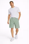 Erkek Pötikareli Şort – Beli Lastikli Bağcıklı, Cepli, Rahat Kesim Günlük Yazlık Şort - Mint Yeşili Erkek Pötikareli Şort – Beli Lastikli Bağcıklı, Cepli, Rahat Kesim Günlük Yazlık Şort - Mint Yeşili