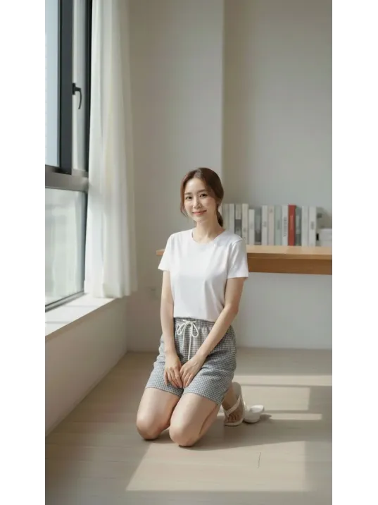 Kadın Pötikareli Şort – Beli Lastikli Bağcıklı, Cepli, Rahat Kesim Günlük Yazlık Şort - Füme Kadın Pötikareli Şort – Beli Lastikli Bağcıklı, Cepli, Rahat Kesim Günlük Yazlık Şort - Füme