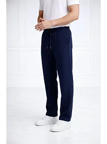 Erkek Düz Paça Beli Lastikli İpli Günlük Spor Eşofman Altı Rahat Fit - Lacivert
