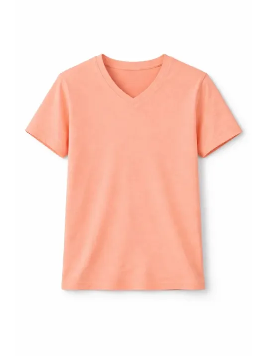 Genç Erkek Çocuk V Yaka Tişört Yazlık Model Günlük Basic Body - Toz Pembe Genç Erkek Çocuk V Yaka Tişört Yazlık Model Günlük Basic Body - Toz Pembe