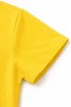 Genç Erkek Çocuk V Yaka Tişört Yazlık Model Günlük Basic Body - Sarı