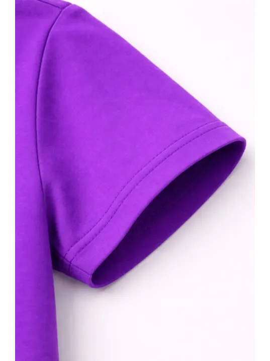 Genç Kız Çocuk V Yaka Tişört Yazlık Model Günlük Basic Body - Mor Genç Kız Çocuk V Yaka Tişört Yazlık Model Günlük Basic Body - Mor