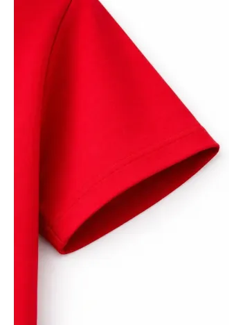 Genç Kız Çocuk V Yaka Tişört Yazlık Model Günlük Basic Body - Kırmızı Genç Kız Çocuk V Yaka Tişört Yazlık Model Günlük Basic Body - Kırmızı