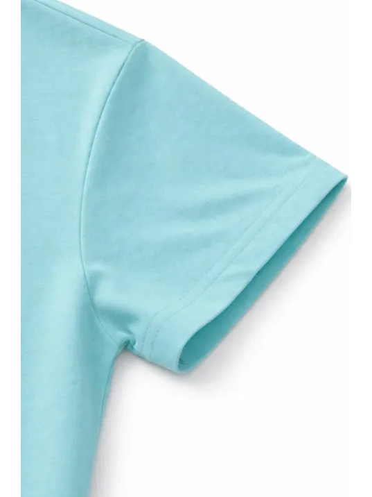 Genç Kız Çocuk V Yaka Tişört Yazlık Model Günlük Basic Body - Turkuvaz Genç Kız Çocuk V Yaka Tişört Yazlık Model Günlük Basic Body - Turkuvaz