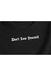 Erkek Wafıl Kumaş Tişört Regular Kalıp Bisiklet Yaka Baskılı Günlük Basic T-shirt - Siyah
