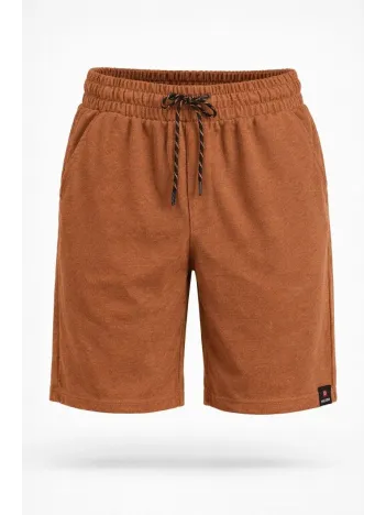 Erkek Otoban Dokuma Şort Beli Lastikli Bağcıklı, Cepli, Rahat Kesim Günlük Yazlık Şort - Kahverengi Erkek Otoban Dokuma Şort Beli Lastikli Bağcıklı, Cepli, Rahat Kesim Günlük Yazlık Şort - Kahverengi