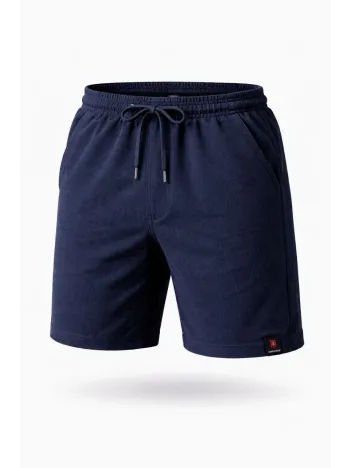 Erkek Otoban Dokuma Şort Beli Lastikli Bağcıklı, Cepli, Rahat Kesim Günlük Yazlık Şort - Lacivert Erkek Otoban Dokuma Şort Beli Lastikli Bağcıklı, Cepli, Rahat Kesim Günlük Yazlık Şort - Lacivert