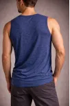 Erkek Flamlı Kumaş Sıfır Kolsuz Atlet Basic Spor Üst, Günlük Ve Fitness Kullanımına Uygun - İndigo Erkek Flamlı Kumaş Sıfır Kolsuz Atlet Basic Spor Üst, Günlük Ve Fitness Kullanımına Uygun - İndigo