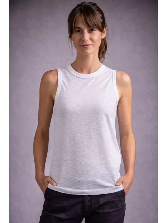 Kadın Flamlı Kumaş Sıfır Kolsuz Atlet Basic Spor Üst, Günlük Ve Fitness Kullanımına Uygun - Beyaz Kadın Flamlı Kumaş Sıfır Kolsuz Atlet Basic Spor Üst, Günlük Ve Fitness Kullanımına Uygun - Beyaz